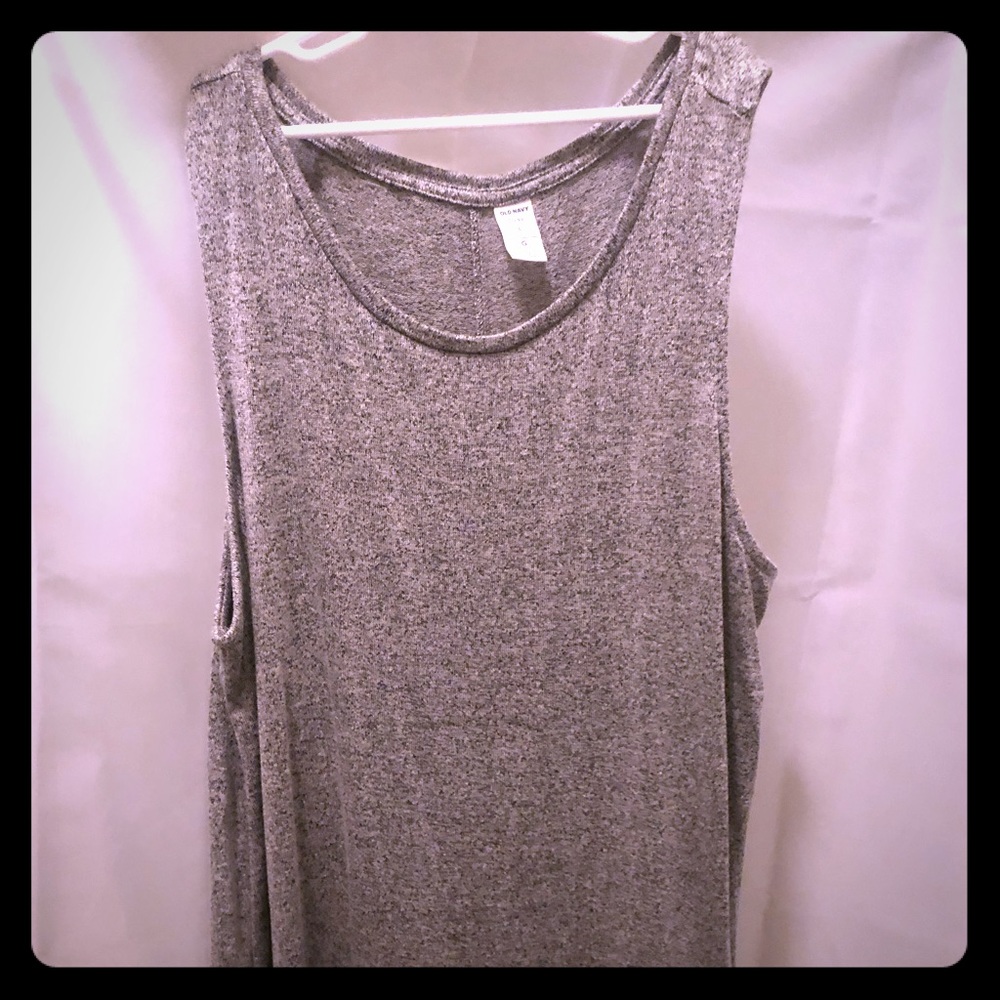 Gray high neck swing tank